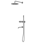  Душевая система термостат Abber Wasser Kreis 316 AF8150BGG оружейная сталь брашированная