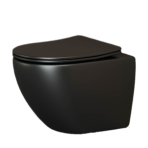 Подвесной унитаз безободковый Ceramica Nova Metropol CN4002TMB черный Подвесной унитаз безободковый Ceramica Nova Metropol CN4002TMB черный