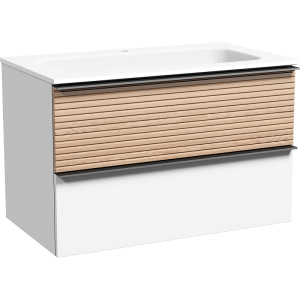 Тумба под раковину 80х44,5 Sancos Delta DL80W дуб светлый Тумба под раковину 80х44,5 Sancos Delta DL80W дуб светлый