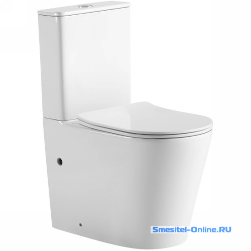 Фото Унитаз -компакт безободковый  SantiLine SL-5026