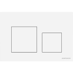   Клавиша смыва Ceramica Nova Balance Square CN12-002W  белый 