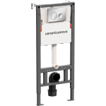  Инсталляция с клавишей смыва Ceramica Nova Balance CN121002CH хром