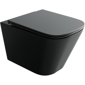 Унитаз подвесной безободковый Ceramica Nova Union CN4009TMB черный Унитаз подвесной безободковый Ceramica Nova Union CN4009TMB черный