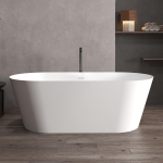  Ванна из искусственного камня 170х80 Abber Stein AS9605 белая матовая