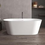  Ванна из искусственного камня 160х70 Abber Stein AS9626 белая матовая