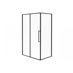  Душевой угол 110х90 Esbano ESS-119PS-B черный