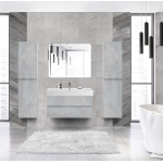 MOLVENO 46 База под раковину подвесная с двумя выкатными ящиками, Beton, 1000x460x500, MOLVENO 46-100-2C-SO-BET