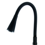 Гибкий излив Savol черный S-MCG-H