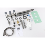 Душевая система ABBER Perfekte 316 AF8A50BGG скрытого монтажа с изливом, оружейная сталь брашированная