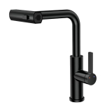 Смеситель для кухни с выдвижной лейкой RUSH Tinos (TI3732-18Black)
