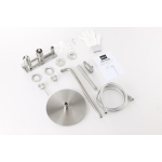 Душевая система ABBER Wasser Kreis 316 AF8118BST скрытого монтажа без излива, сталь брашированная