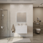 DUET-N База под раковину подвесная с двумя выкатными ящиками, Bianco Lucido, 900x457x500, DUET-N-900-2C-SO-BL