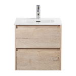 KRAFT База под раковину подвесная с двумя выкатными ящиками, Rovere Galifax Bianco, 500x460x500, KRAFT-500-2C-SO-RGB