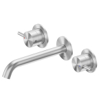  Смеситель для раковины Abber Wasser Kreis 316 AF81123BST-L сталь брашированная