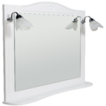 Зеркало RUSH с полкой DEVON 105 Белый, матовый (DEM750105W)