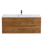 MARINO База под раковину подвесная с двумя выкатными ящиками, Rovere Nature, 1100x450x500, MARINO-1100-2C-SO-RN-P