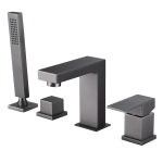  Смеситель на борт ванны Abber Daheim AF8213NG  никель