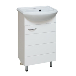 Тумба под раковину 45 Runo   Кипарис 00000000880 белый