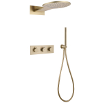  Душевая система термостат Abber Wasser Kreis AF8151G золото матовое