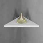 Полка Abber Stein AS1652L белая матовая