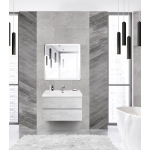 MOLVENO 46 База под раковину подвесная с двумя выкатными ящиками, Legno Bianco, 800x460x500, MOLVENO 46-80-2C-SO-LB