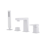  Смеситель на борт ванны Abber  Daheim AF8213W   белый матовый