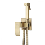 Смеситель с гигиеническим душем Abber BBER Wasserfall AF8625G  золото матовое