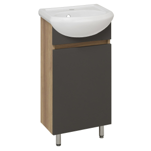 Тумба под раковину 40 Runo   Лада 00-00001195 графит 