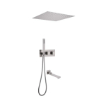 Душевая система ABBER Daheim AF8254SP скрытого монтажа с изливом, термостат, сатин