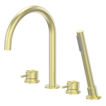  Смеситель на борт ванны Abber Wasser Kreis 316 AF8113BG золото брашированное