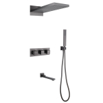  Душевая система термостат Abber Daheim AF8253NG никель