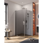 Душевой уголок CEZARES SLIDER-AH-1-90-100/110-GRIGIO-Cr