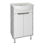 Тумба под раковину 50  Runo  Эко 00-00001326 серый бетон