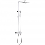 Душевая стойка ABBER Daheim AF8260L с термостатом без излива, хром