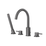  Смеситель на борт ванны Abber Wasser Kreis AF8113NG никель