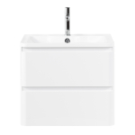 ALBANO База под раковину подвесная с двумя выкатными ящиками, Bianco Lucido, 700x450x500, ALBANO-700-2C-SO-BL