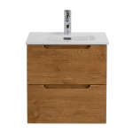 ETNA База под раковину подвесная с двумя выкатными ящиками, с доводчиками, Rovere Nature, 500x460x500, ETNA-500-2C-SO-RN