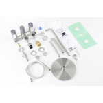 Душевая система ABBER Wasser Kreis 316 AF8150BST скрытого монтажа с изливом, термостат, сталь брашированная