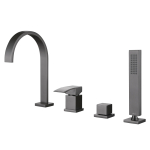 Смеситель на борт ванны Abber Wasserfall AF8613NG никель