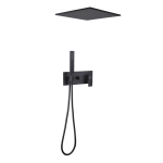 Душевая система ABBER Daheim AF8221B скрытого монтажа без излива, черная матовая