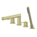  Смеситель на борт ванны Abber Perfekte 316 AF8A13BG золото брашированное