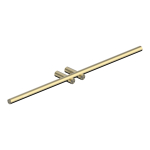 Полотенцедержатель двойной ABBER Osten 316 AA1855BG золото брашированное