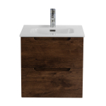 ETNA База под раковину подвесная с двумя выкатными ящиками, с доводчиками, Rovere Moro, 500x460x500, ETNA-500-2C-SO-RW