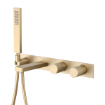  Смеситель для ванны Abber Rund AF8730G золото матовое