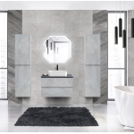 MOLVENO 46 База под раковину подвесная с двумя выкатными ящиками, Beton, 800x460x500, MOLVENO 46-80-2C-SO-BET