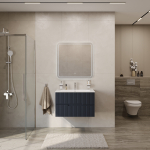 DUET-N База под раковину подвесная с двумя выкатными ящиками, Grafito, 800x457x500, DUET-N-800-2C-SO-GR-P