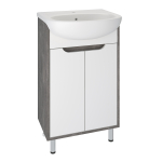 Тумба под раковину 50 Runo   Эко 00-00001337 железный камень