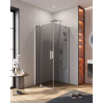 Душевой уголок CEZARES SLIDER-AH-1-90-80/90-GRIGIO-Cr