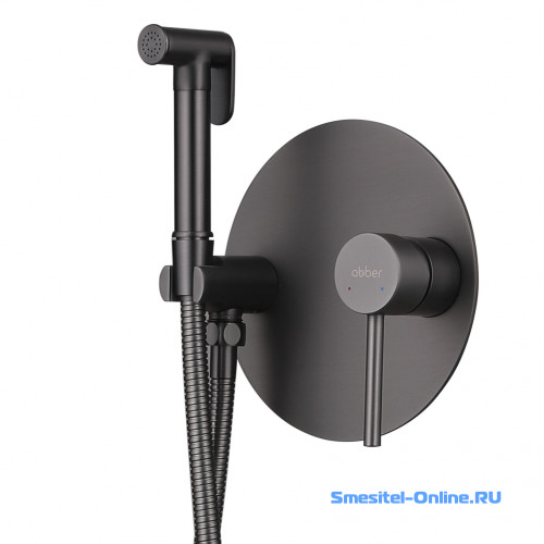 Фото Смеситель ABBER Emotion AF8826NG с гигиеническим душем, никель