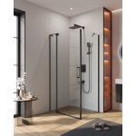 Душевой уголок CEZARES SLIDER-AH-1-80-100/110-C-NERO